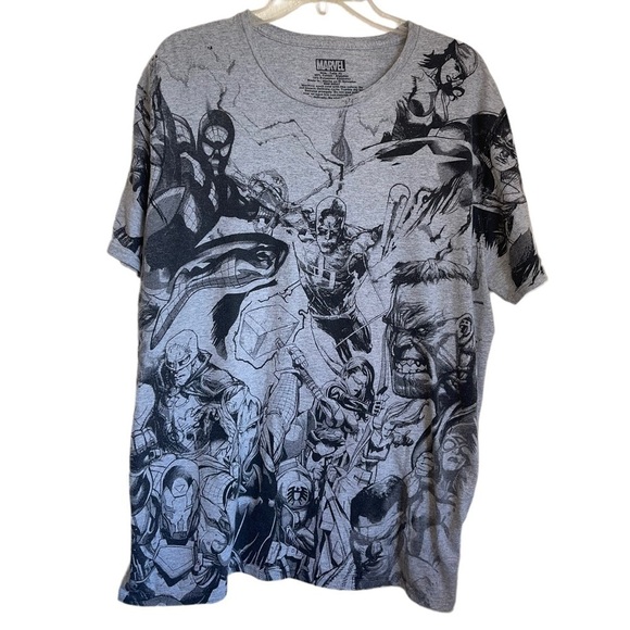 🌻 Marvel Y2K Super Hero’s Tee GUC Size XL - Picture 1 of 3